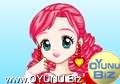 Colourful
girl play games